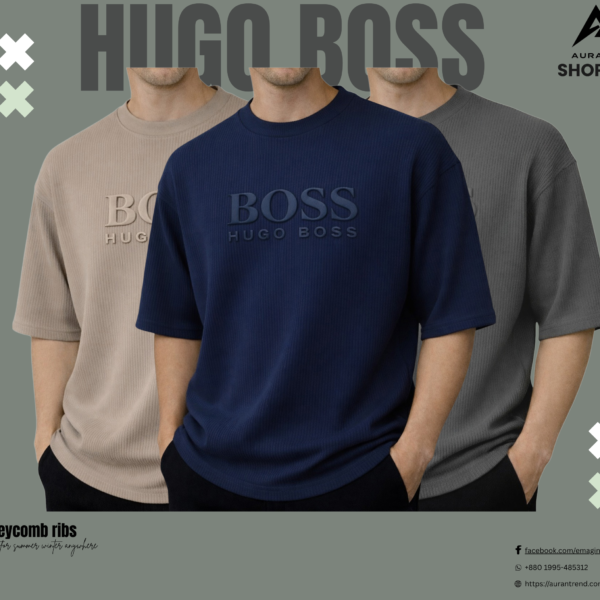 Premium Boss Drop (Biscuit-Petrol Blue-Charcoal)