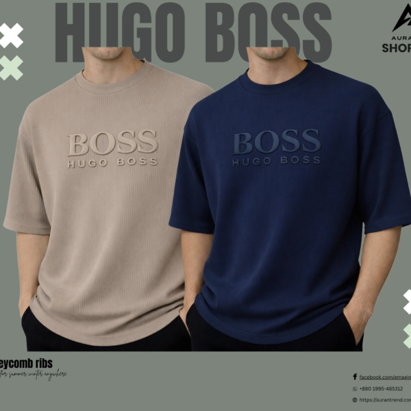 Premium Boss Drop (Biscuit-Petrol Blue)