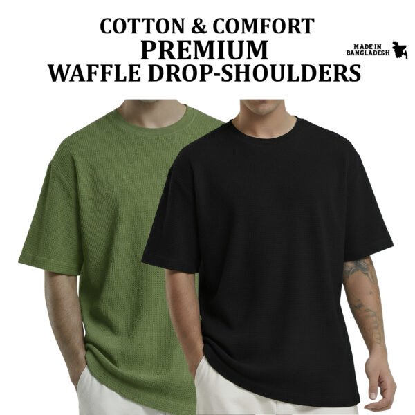 Premium Waffle Drop (Olive-Black)