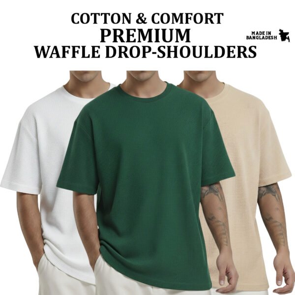Premium Waffle Drop (White-B.Green-Biscuit)