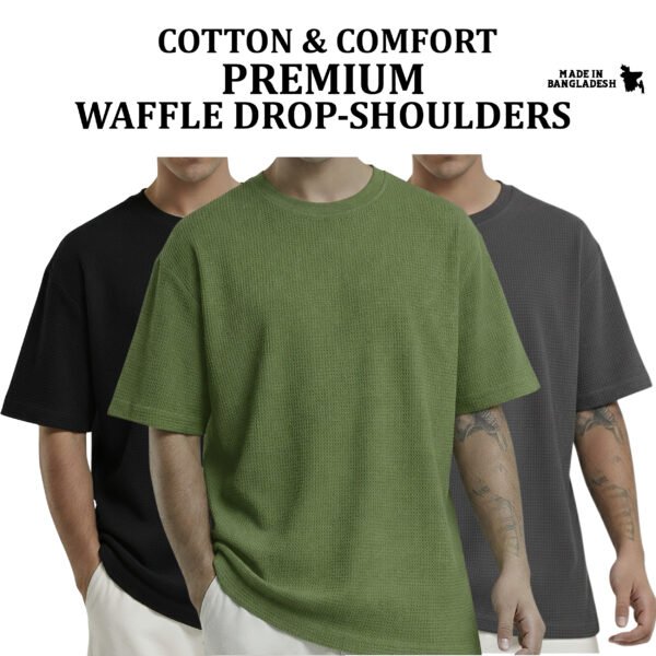 Premium Waffle Drop (Black-Olive-Charcoal)