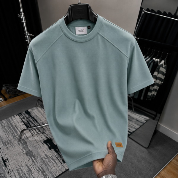 Men's Mock Neck Basic T-Shirt - Pastale