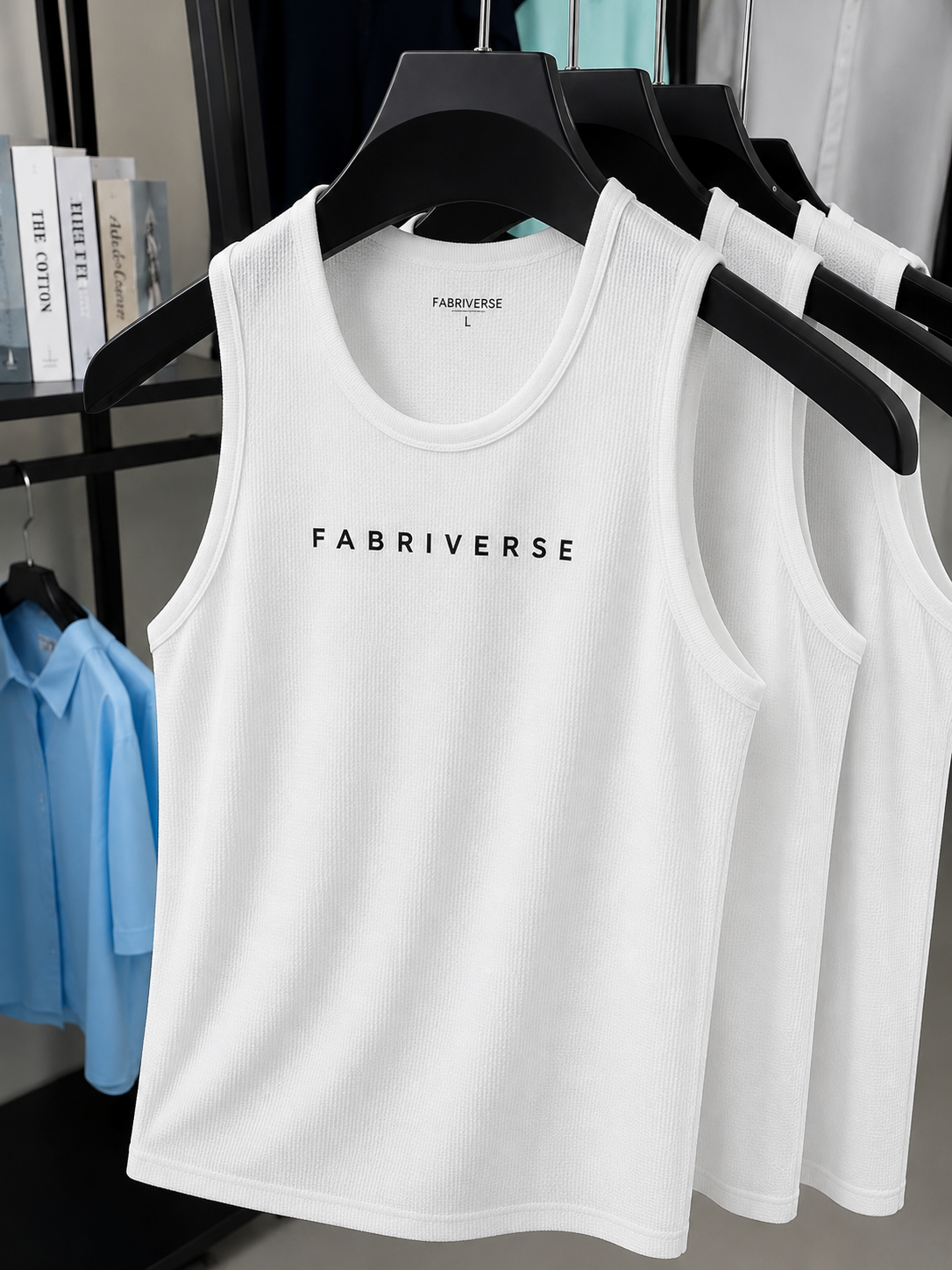 Waffle Tank Top {White}
