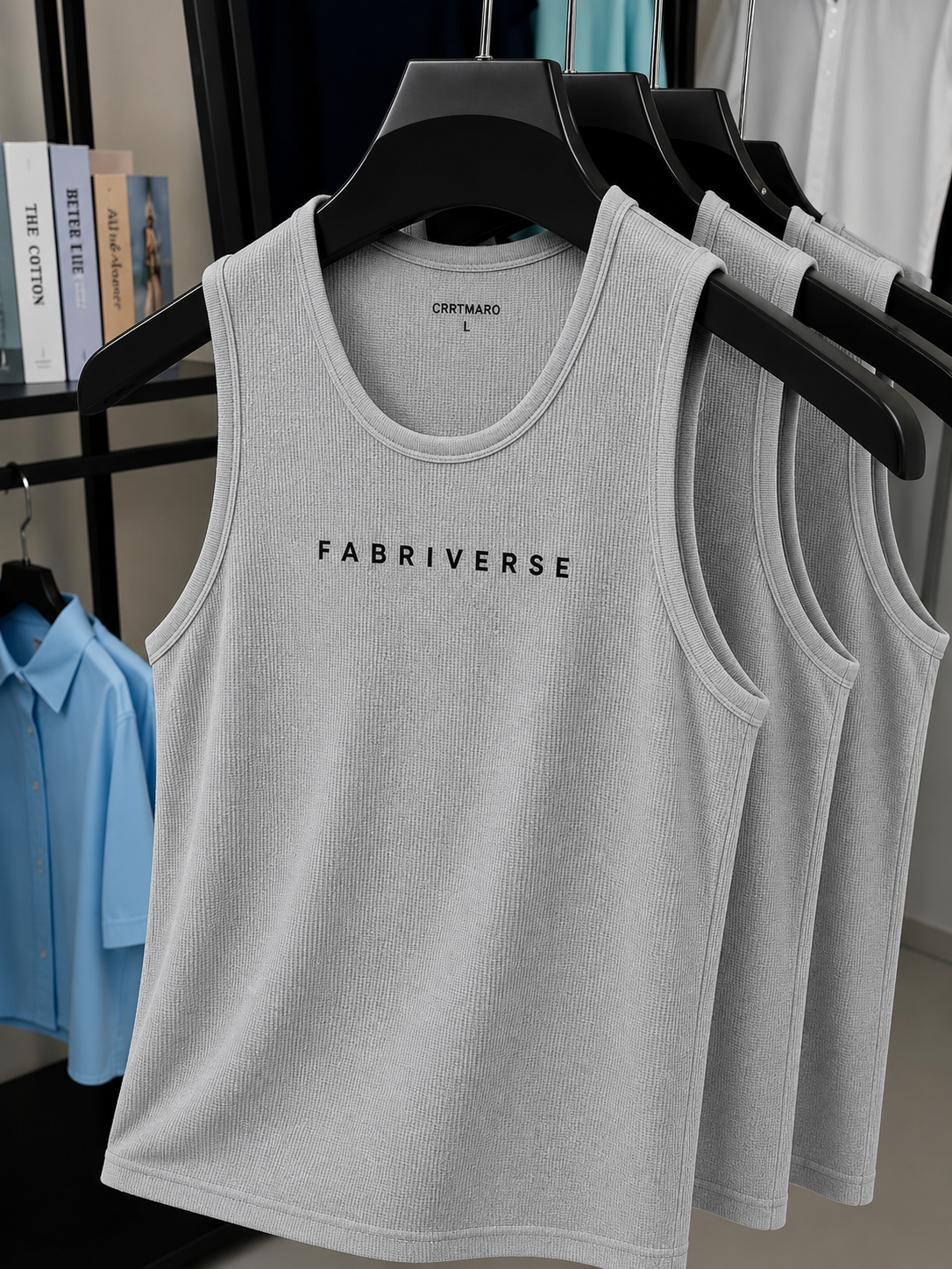 Waffle Tank Top {Light Gray}